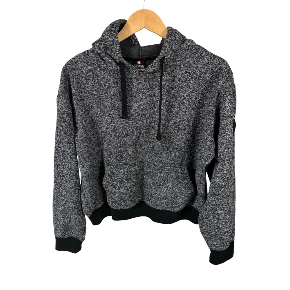 South Pole women’s gray cropped‎ hoodie size large